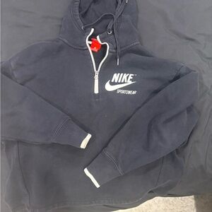 Nike Black Crop Hoodie